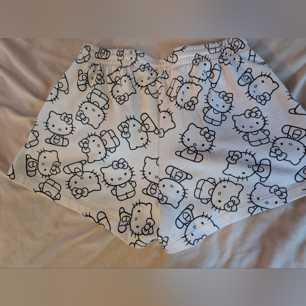 Hello Kitty By Sanrio Light Pink Sweat Short Sleep Shorts Size M - Picture 5 of 5